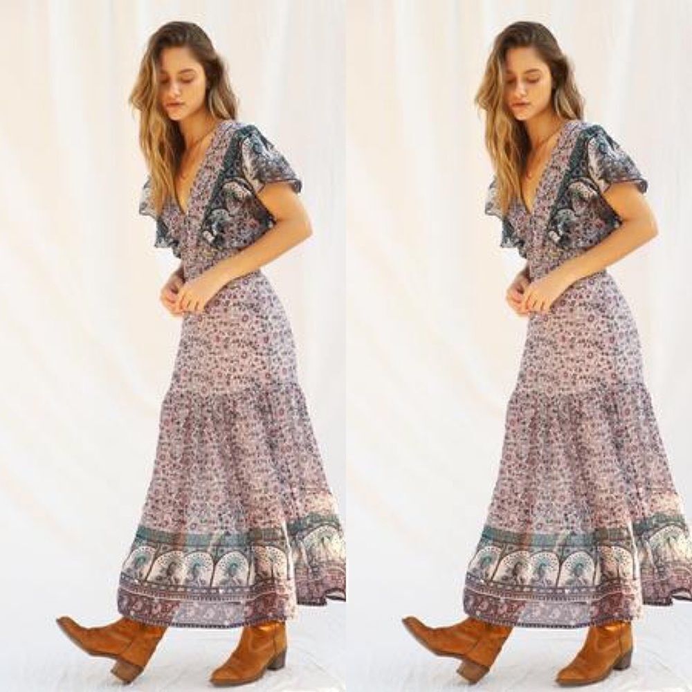 Free People JEN’S PIRATE BOOTY  Silvia Sequin Maxi